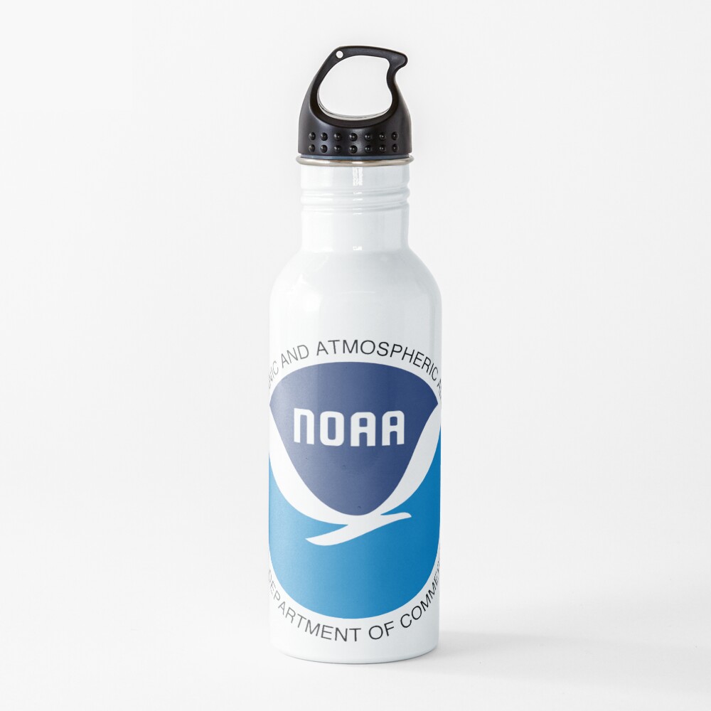 National Oceanic and Atmospheric Administration Logo Water Bottle