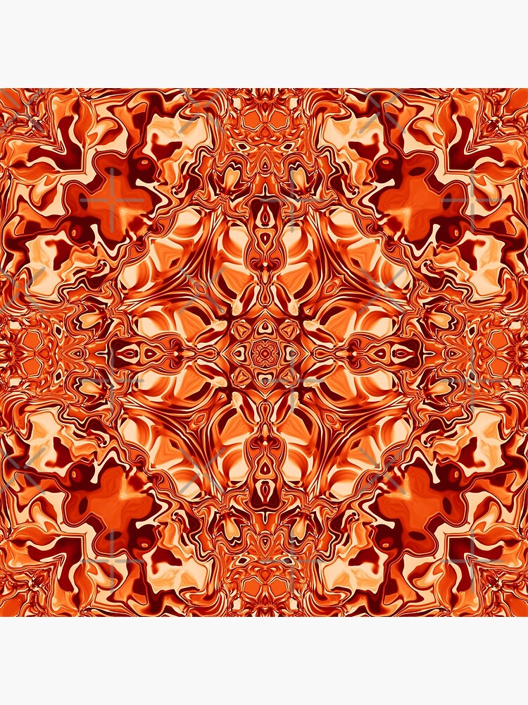 Liquefied Flow I - Orange by ifourdezign