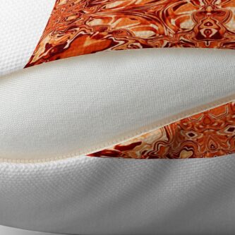 Alternate view of Liquefied Flow I - Orange Throw Pillow