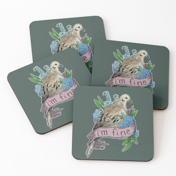 I'm Fine Coasters (Set of 4)