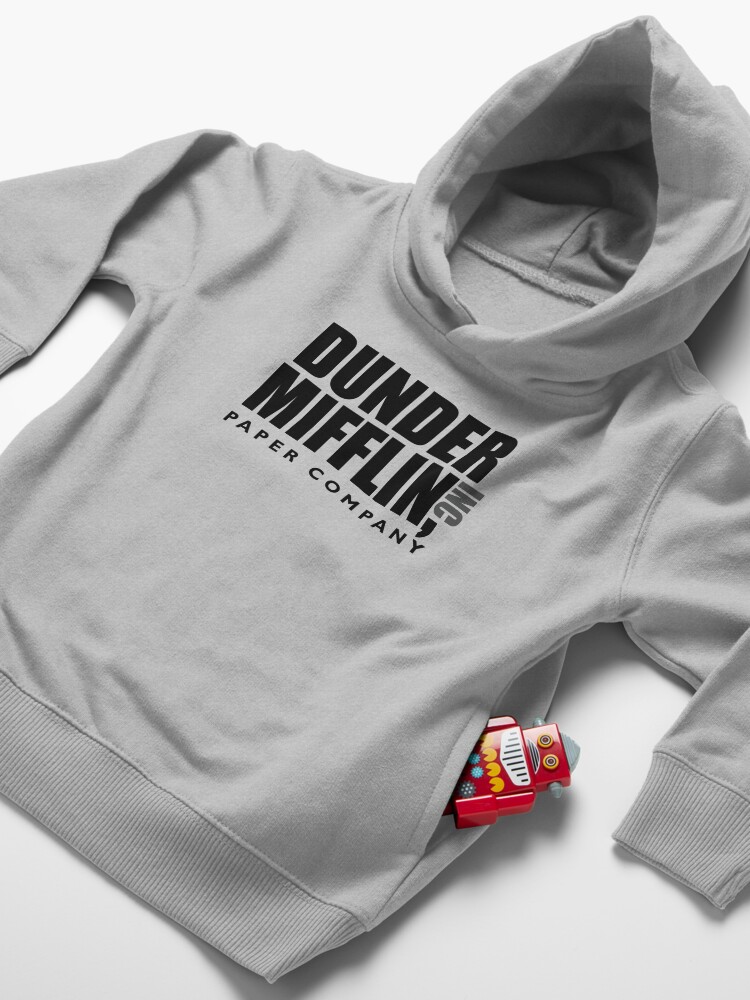 Alternate view of The Dunder Office Mifflin Inc. Design, T-Shirt, tshirt, tee, jersey, poster, Original Funny Gift Idea, Dwight Best Quote From Toddler Pullover Hoodie