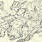 Karte von Théah von Mark Richardson von Chaosium