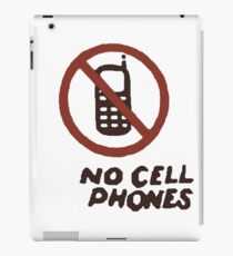 No Cell Phones (Luke's Diner) iPad Case/Skin