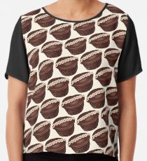 Hostess Cupcake Pattern Chiffon Top