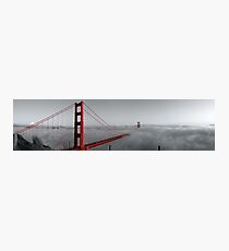 Golden Gate Bridge — Black and Red Photographic Print
