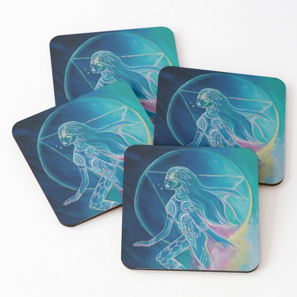 Inner Goddes / Third Eye Chakra Coasters (Set of 4)