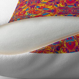 Alternate view of Liquefied Flow II - RYB Throw Pillow