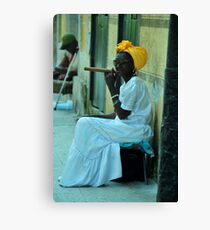 Cuban Lady Canvas Print