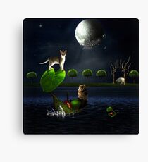 The Owl And The Pussycat.... Canvas Print