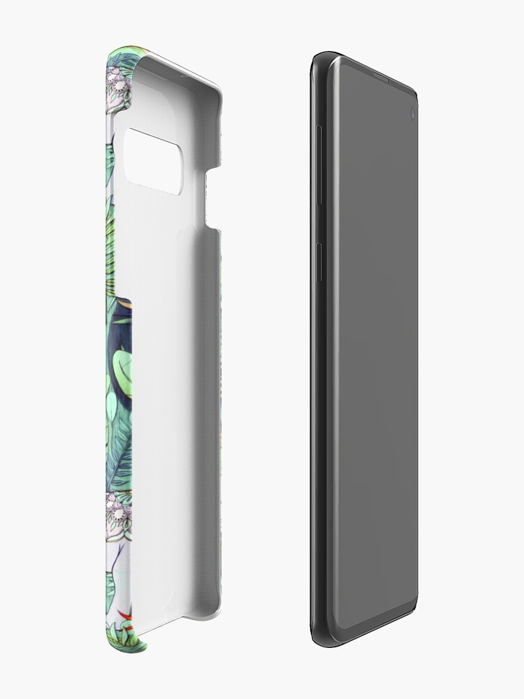Alternate view of Little Elephant on a Jungle Adventure – faded vintage version Case & Skin for Samsung Galaxy
