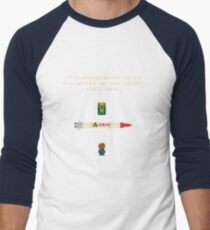 It's Dangerous to Go All Alone in the Night! Men's Baseball ¾ T-Shirt