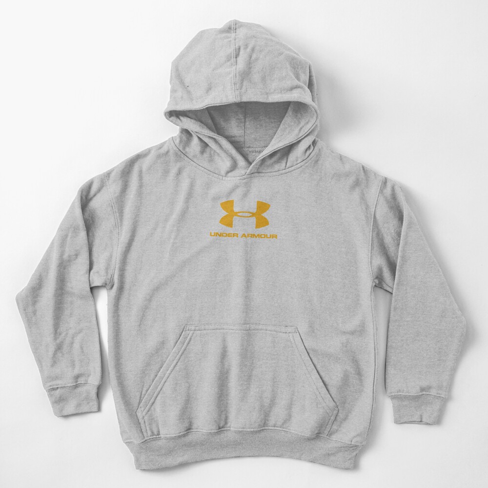 under armour hoodie kids gold