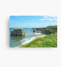 Marsden rock South Shields Canvas Print