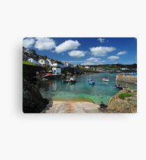 Coverack Harbour Canvas Print
