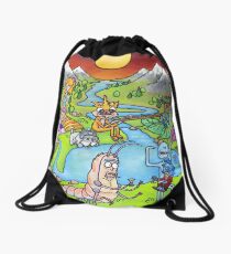 Lake Drawstring Bags Redbubble - the golden gift of golden times new golden toilet roblox lumber tycoon 2
