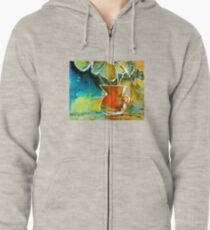 Wednesday's Flowers Zipped Hoodie