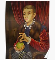 Boy With Apple Poster