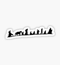 fellowship of the ring Sticker