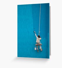 Painter at work Greeting Card