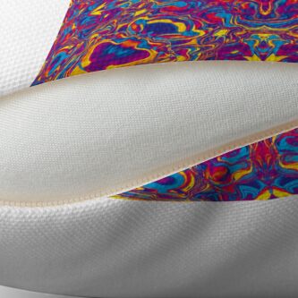 Alternate view of Liquefied Flow IV - CMY Throw Pillow