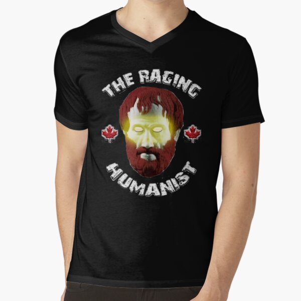 Raging Humanist Shirts/Hoodies Large Logo V-Neck T-Shirt
