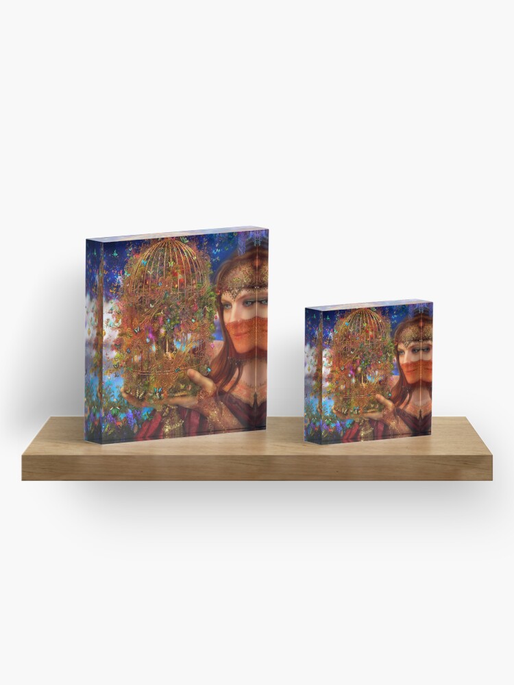 Alternate view of Her Butterfly Fairytale Acrylic Block