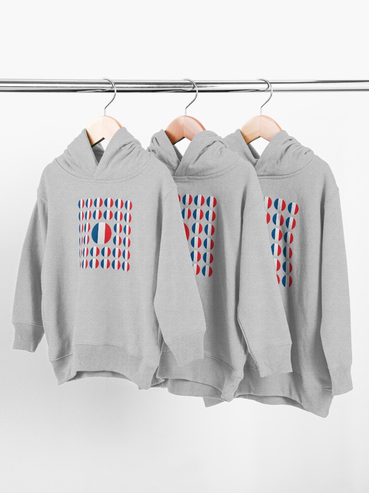 Alternate view of France Emoji JoyPixels Love French Toddler Pullover Hoodie
