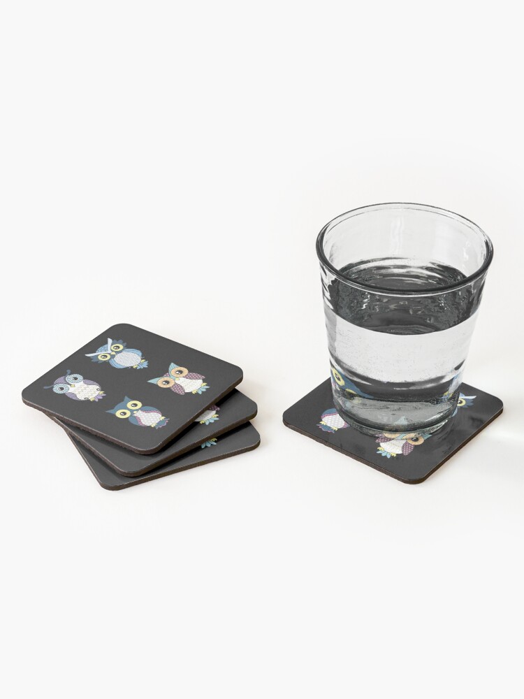 Alternate view of Owl pattern Coasters (Set of 4)