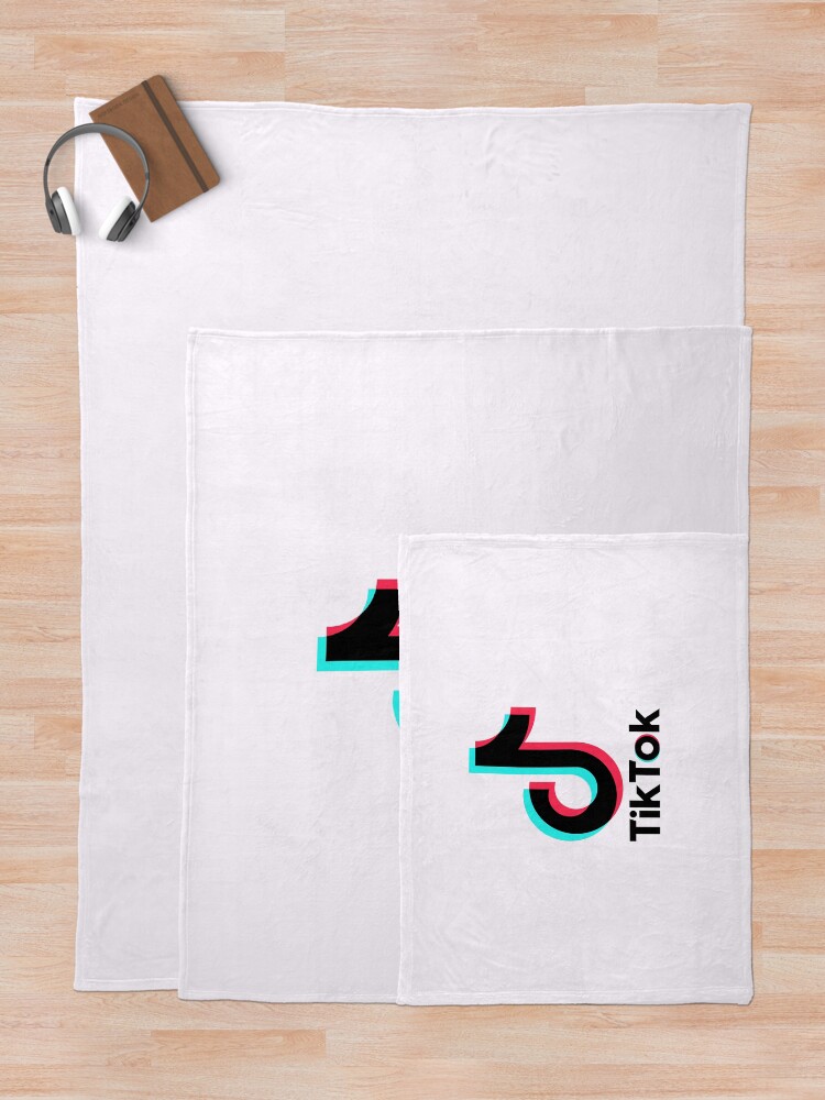 "TikTok" Throw Blanket by stertube Redbubble