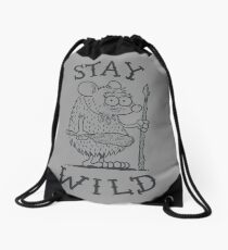 Stay Wild Drawstring Bag