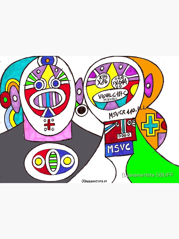 Visual C ++ couple (surreal drawing) by bananartista