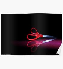 Cutting Red Poster