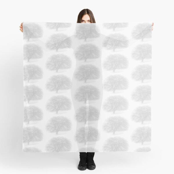 white tree on white Scarf