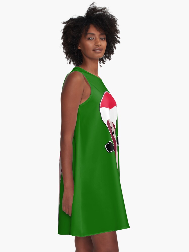 Alternate view of Santa Bacon A-Line Dress