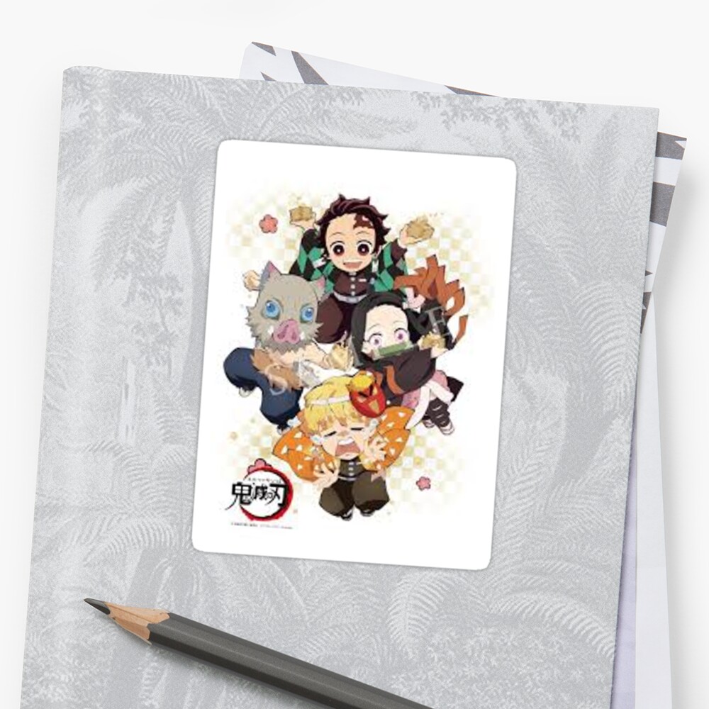 demon slayer sticker by custom designs9 redbubble