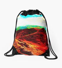 Blue Mars Drawstring Bag