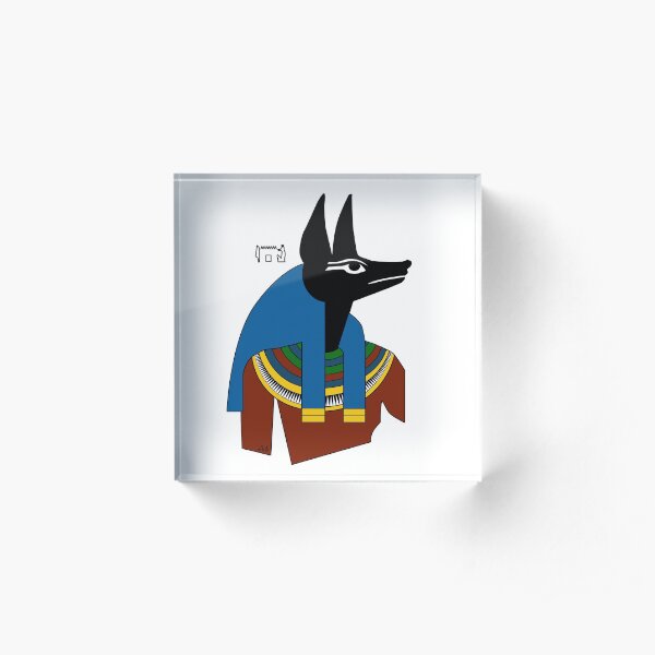 ANUBIS I Ägypten Totengott Acrylblock