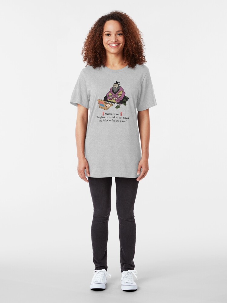 Alternate view of Late Pizza Slim Fit T-Shirt