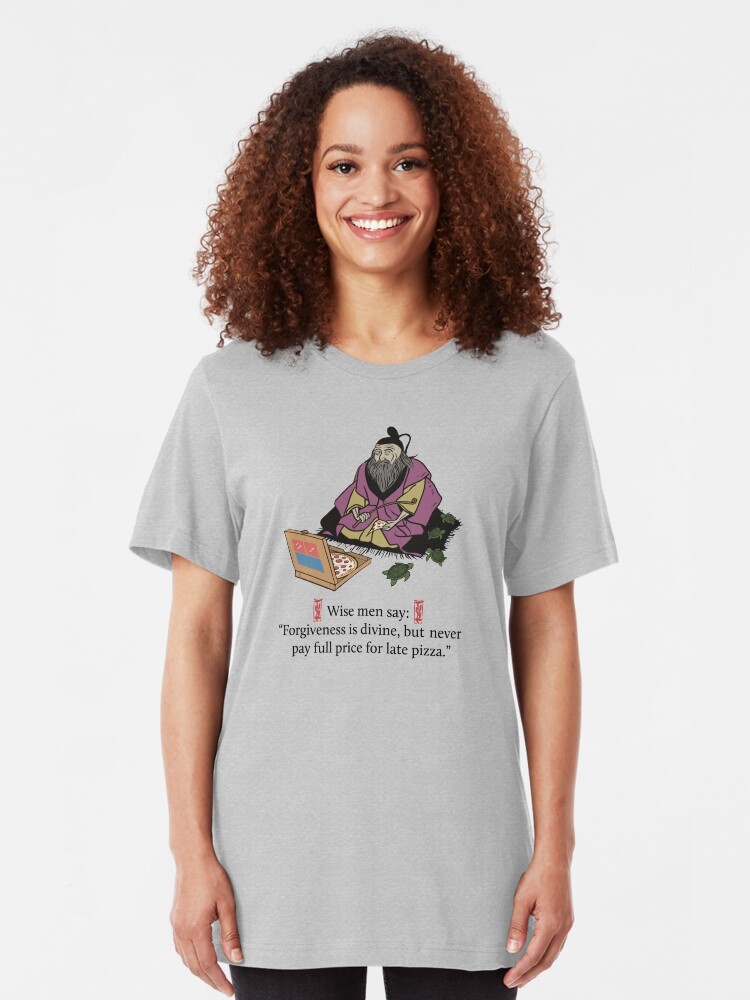 Alternate view of Late Pizza Slim Fit T-Shirt