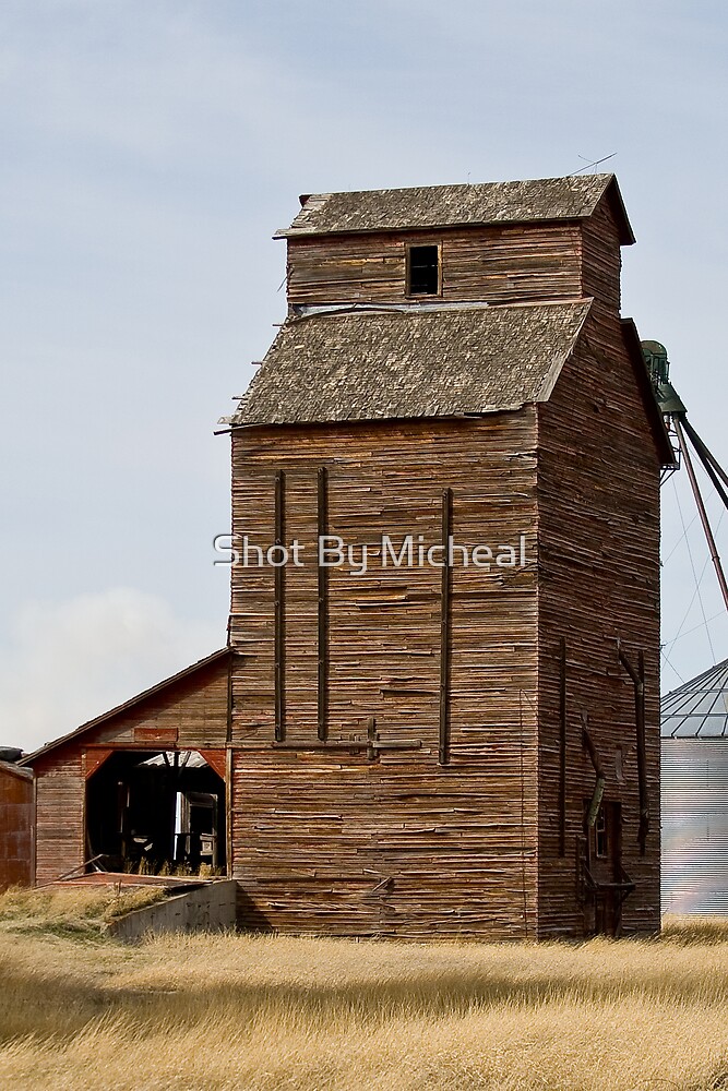 "Wooden Grain Elevator Waltham Montana" by Shot By Micheal Redbubble