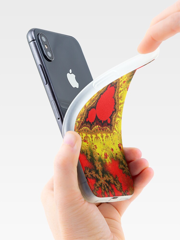 Alternate view of Red Mandelbrot II iPhone Case & Cover