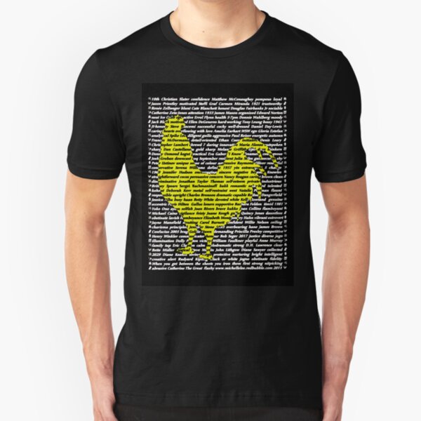 'The Year Of The Rooster / Cockerel" Clothing Slim Fit T-Shirt