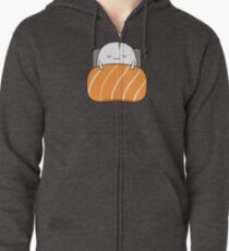 Sleepy Sushi Bed Zipped Hoodie
