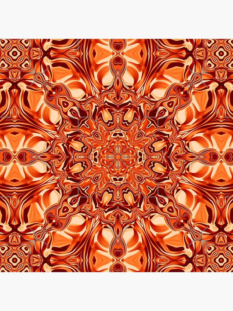 Liquefied Flow VI - Orange by ifourdezign