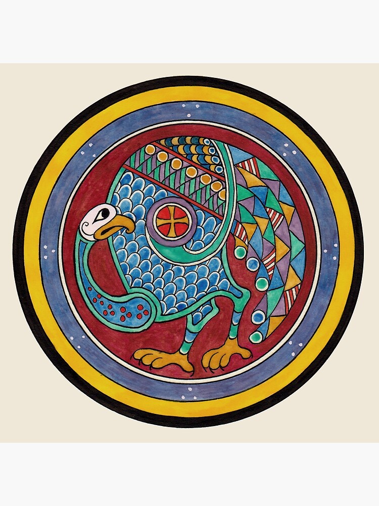 Book of Kells Celtic peacock by TCilluminate