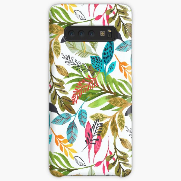 watercolor jungle Samsung Galaxy Snap Case