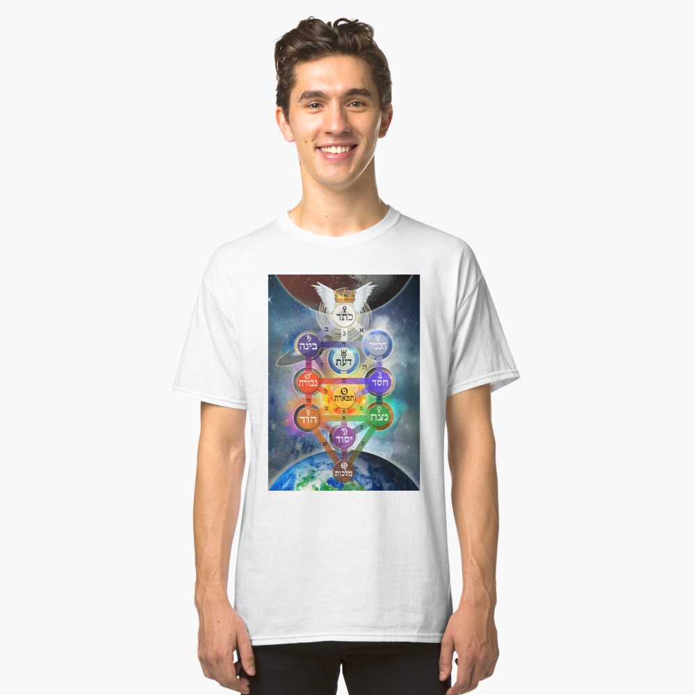 Kablalistic Tree of Life With Planets Classic T-Shirt