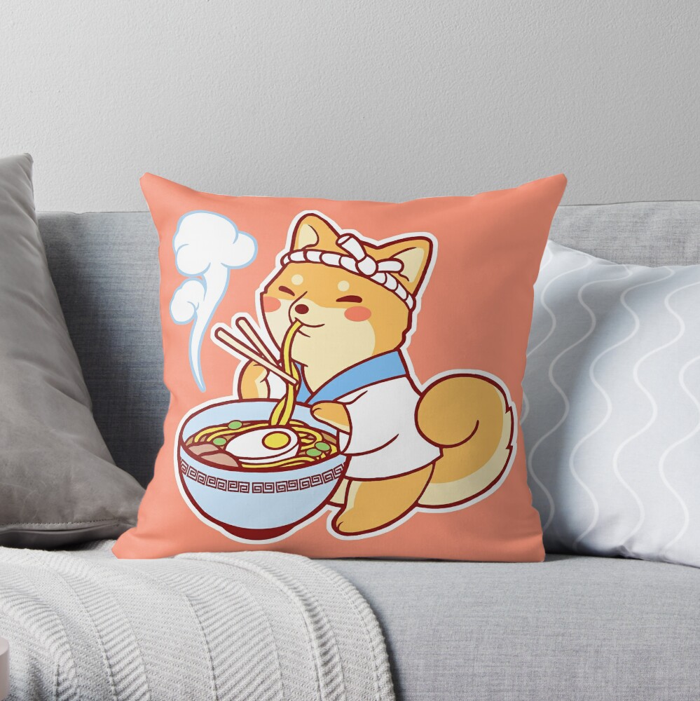 shiba throw pillow