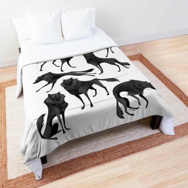 Black wolves Comforter