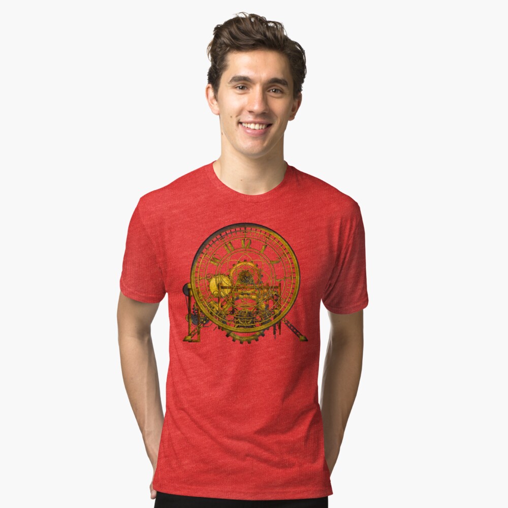 Vintage Time Machine #1C Tri-blend T-Shirt